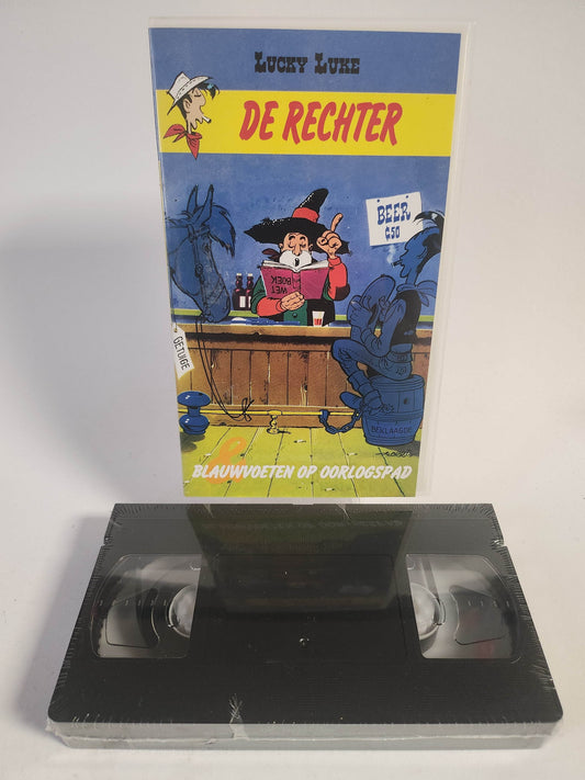 Lucky Luke: de Rechter & Blauwvoeten op Oorlogspad Geseald VHS Kids - Feniks Gameshop