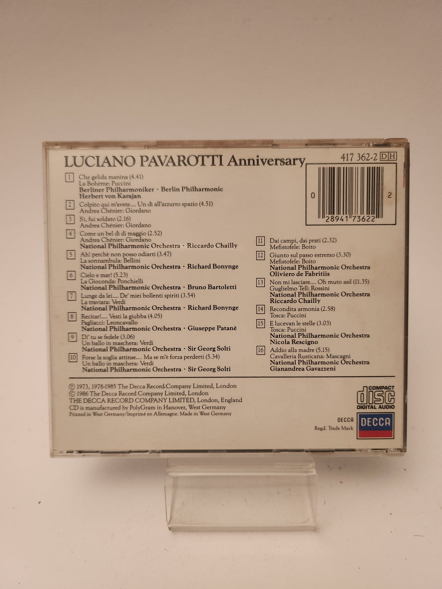 Luciano Pavarotti: Anniversary CD
