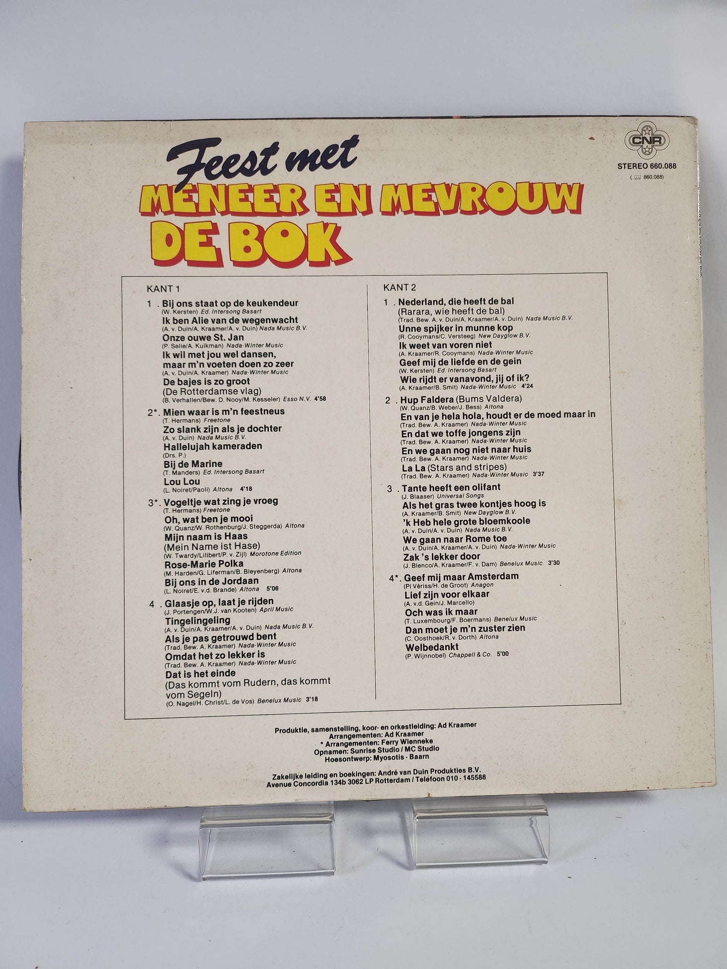 Feest met Meneer en Mevrouw de Bok LP Vinyl - Feniks Gameshop