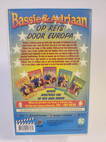Bassie & Adriaan op Reis door Europa 4 VHS - Feniks Gameshop