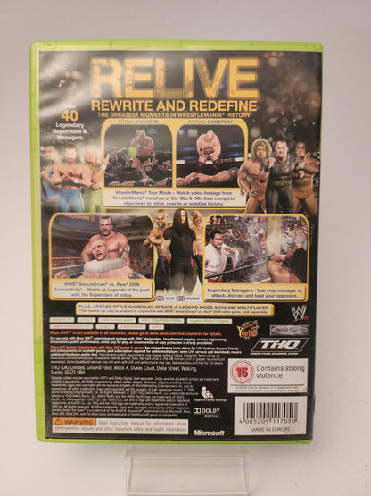 WWE Legends of WrestleMania (No Book) Xbox 360