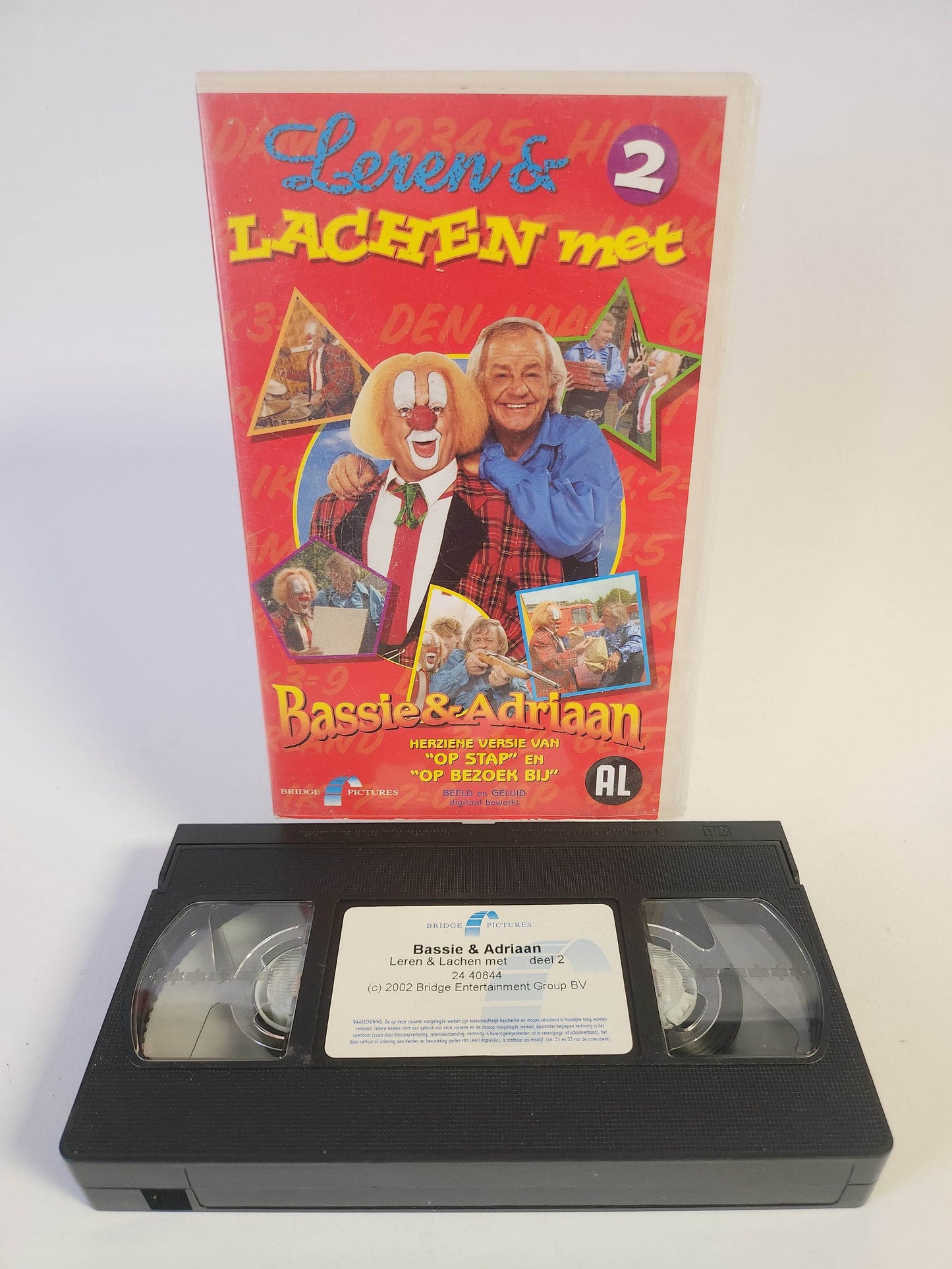 Leren & Lachen 2 met Bassie & Adriaan VHS - Feniks Gameshop