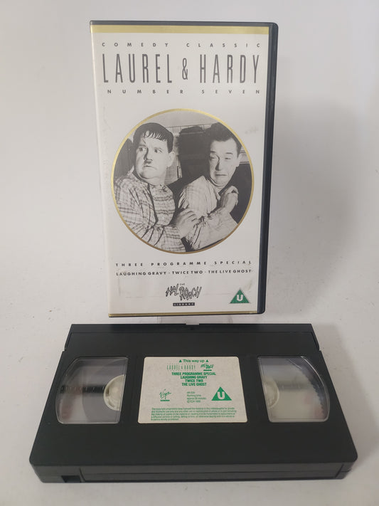 Laurel & Hardy 3 delen op 1 VHS