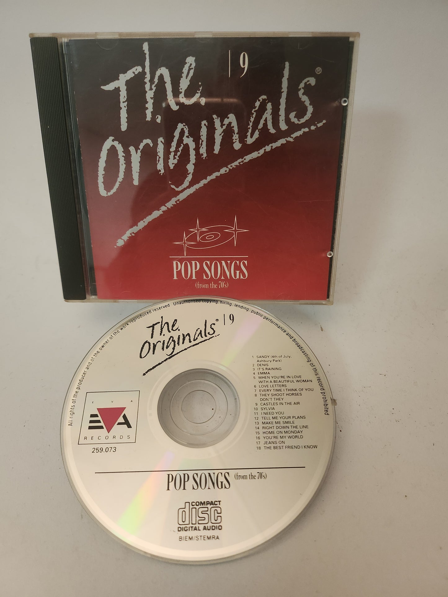 Originals Pop Songs from the 70's CD