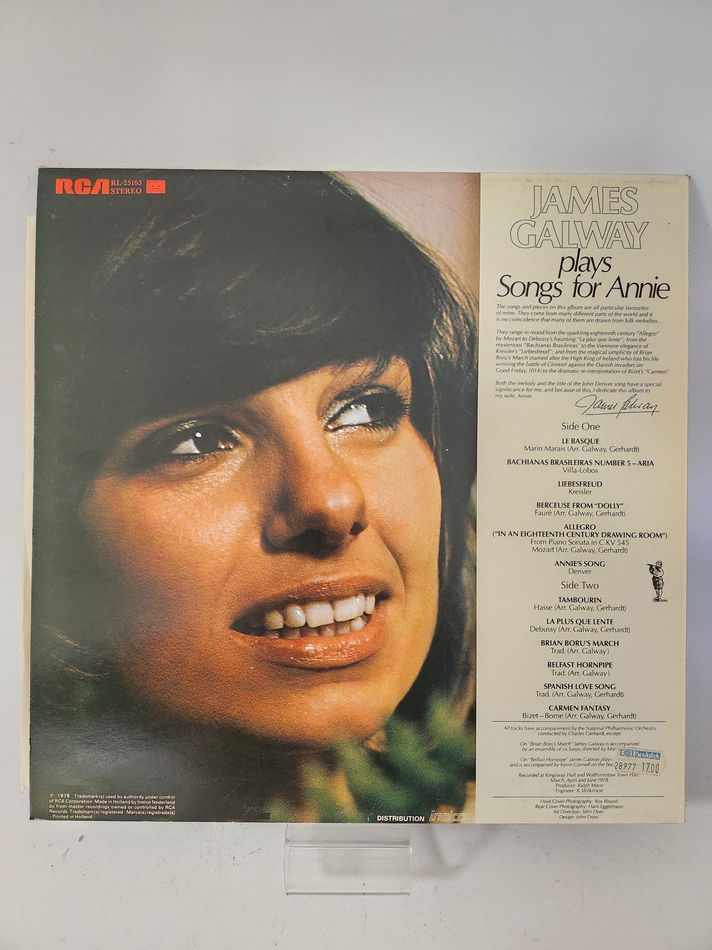 James Galway Plays Songs for Annie LP Vinyl
