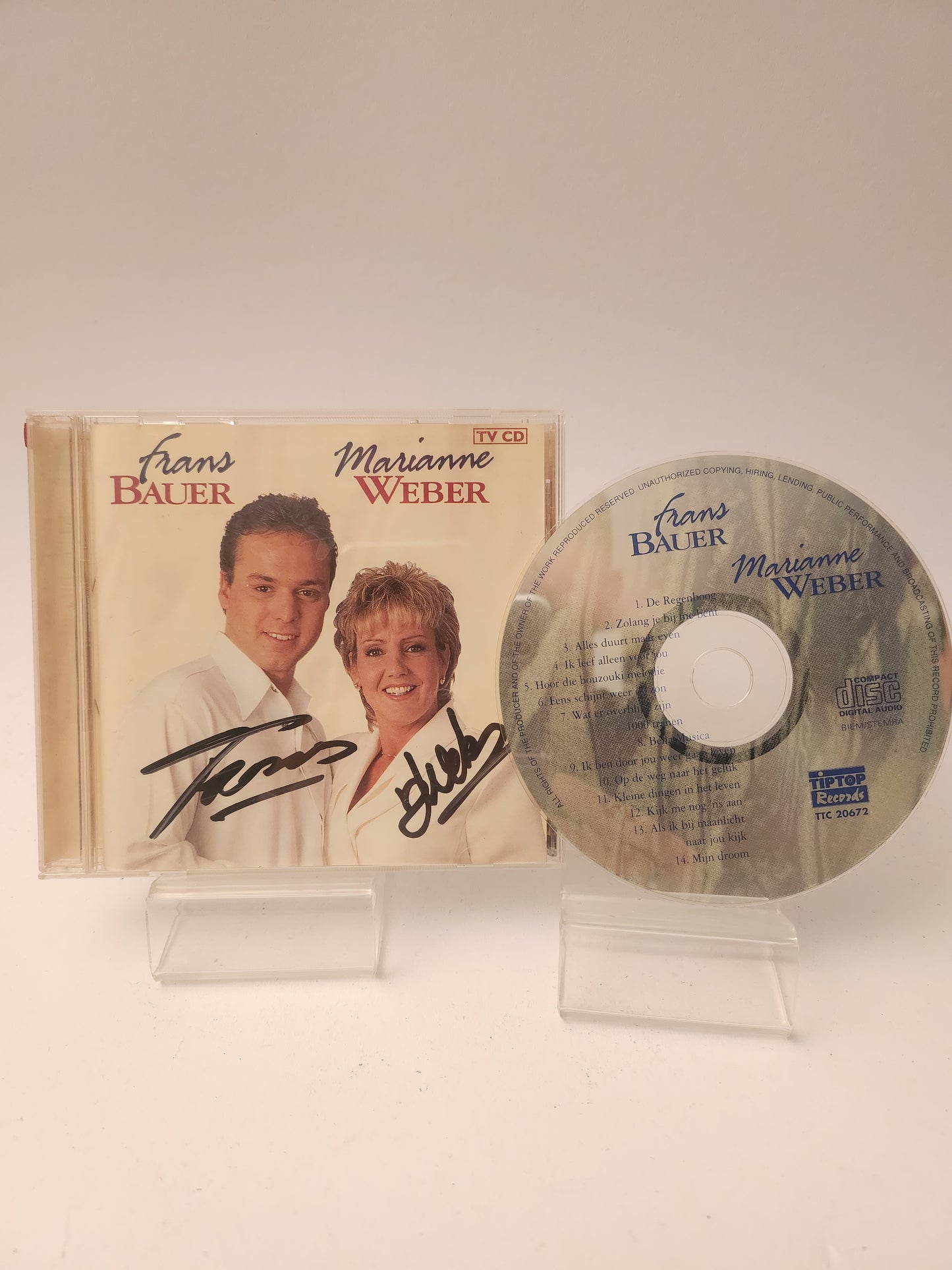 Frans Bauer & Marianne Weber gesigneerde CD