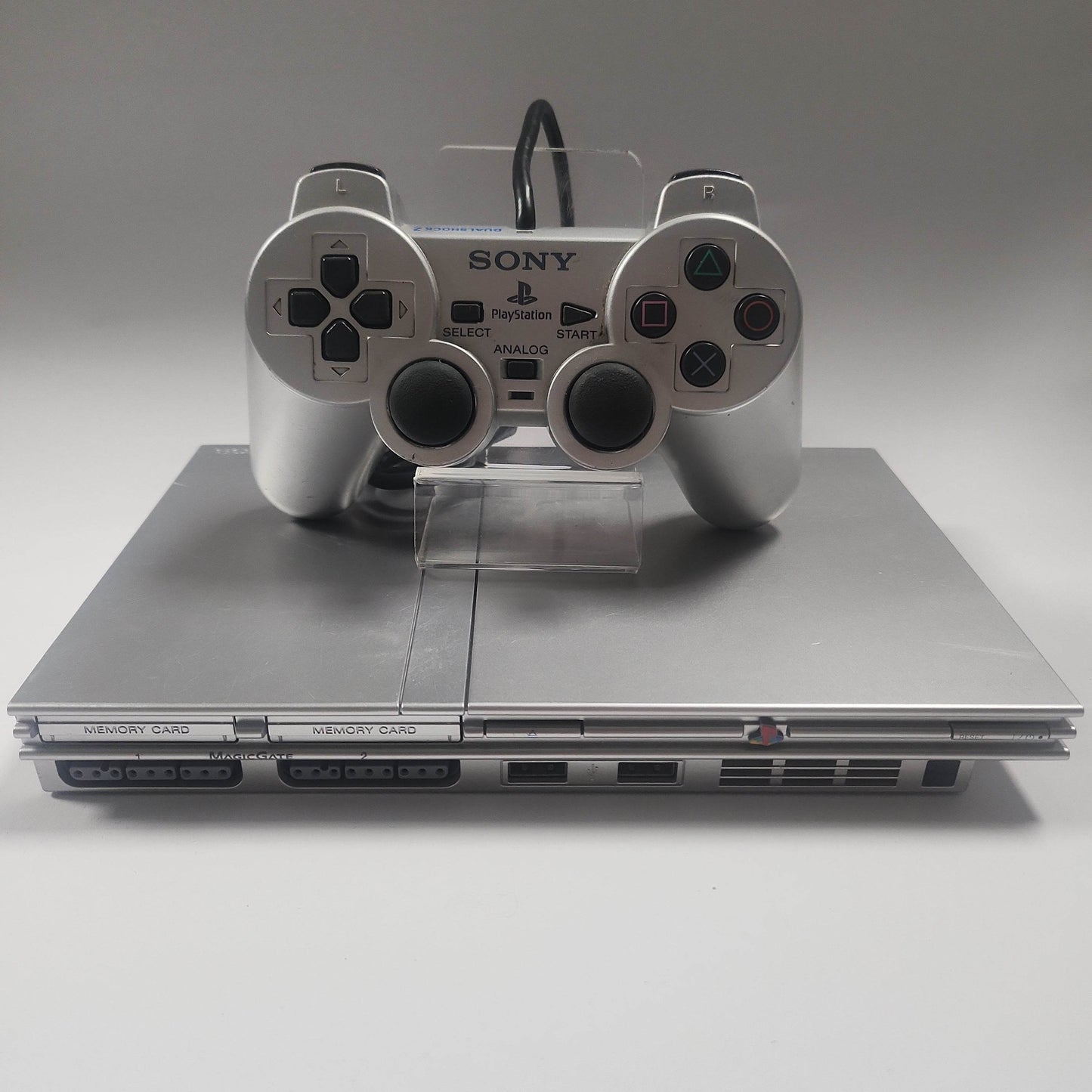 Zilver Slim Playstation 2 + Sony Controller SCPH-75004