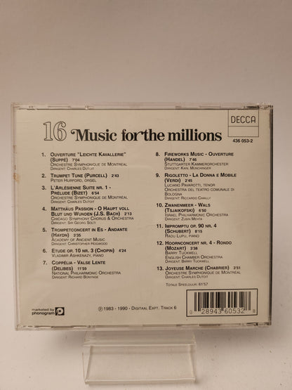 16 Music for the Millions CD