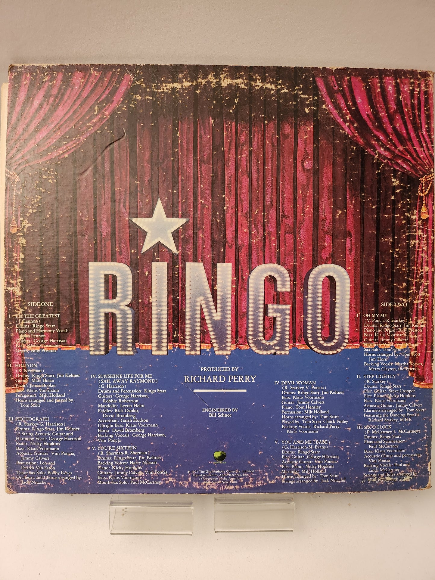 Ringo: Ringo Star LP Vinyl