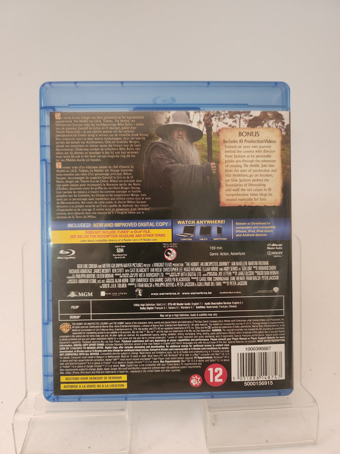 Hobbit: An Unexpected Journey Blu-Ray