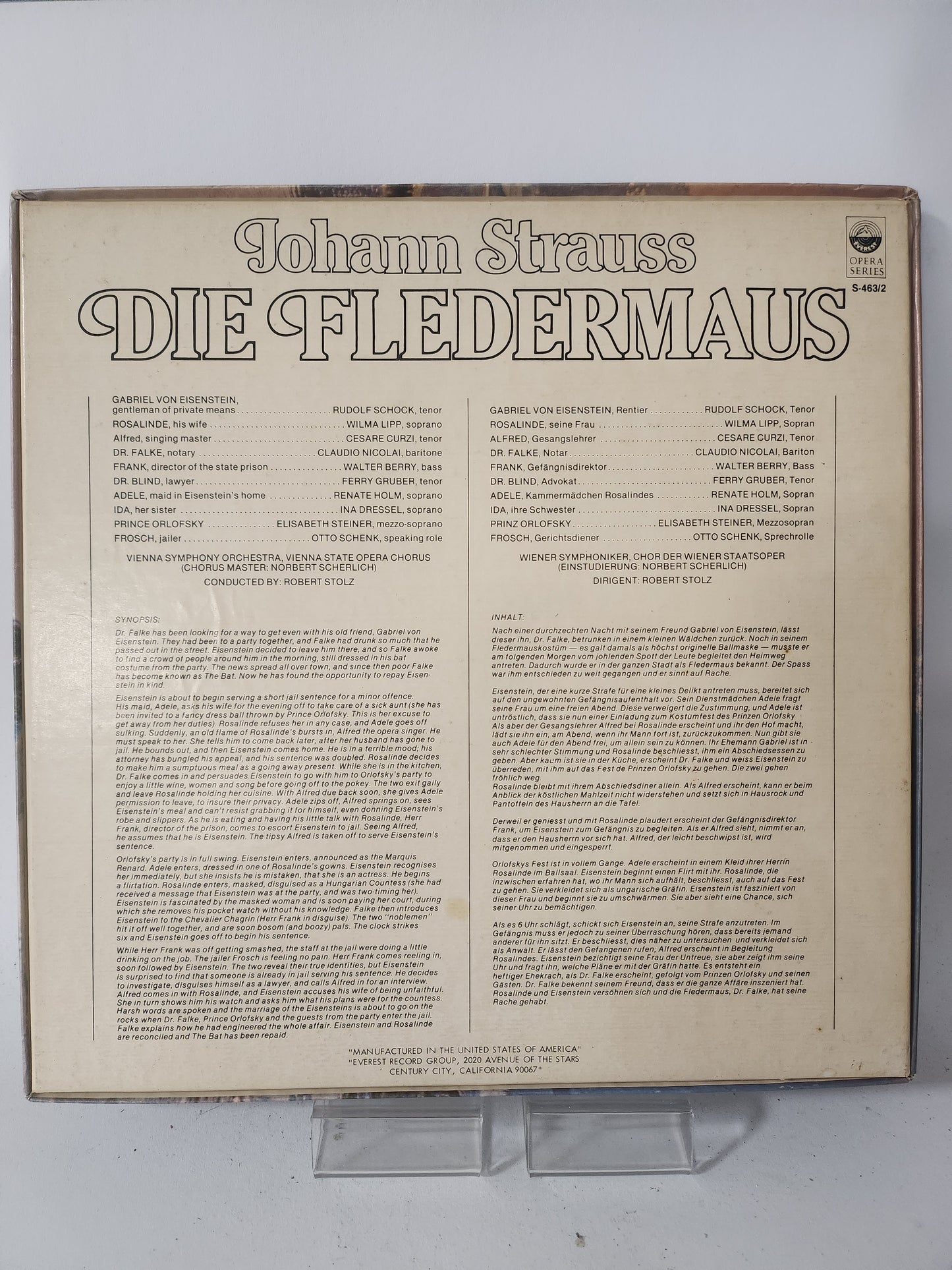 Die Fledermaus: Johann Strauss Dubbel LP Vinyl