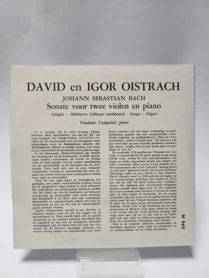 David en Igor Oistrach: Sonate voor 2 Violen en Piano Single Vinyl