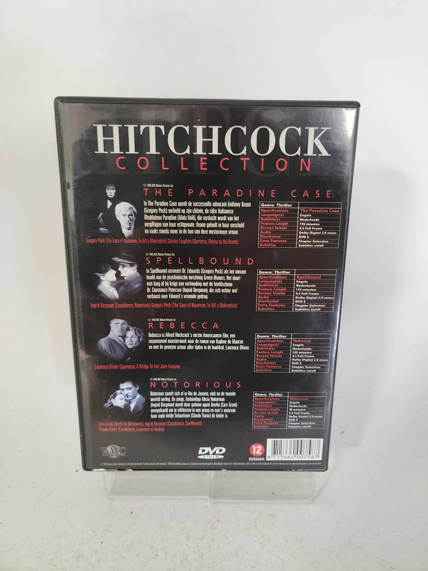Hitchcock Collection 4 Disc Special Edition Dvd
