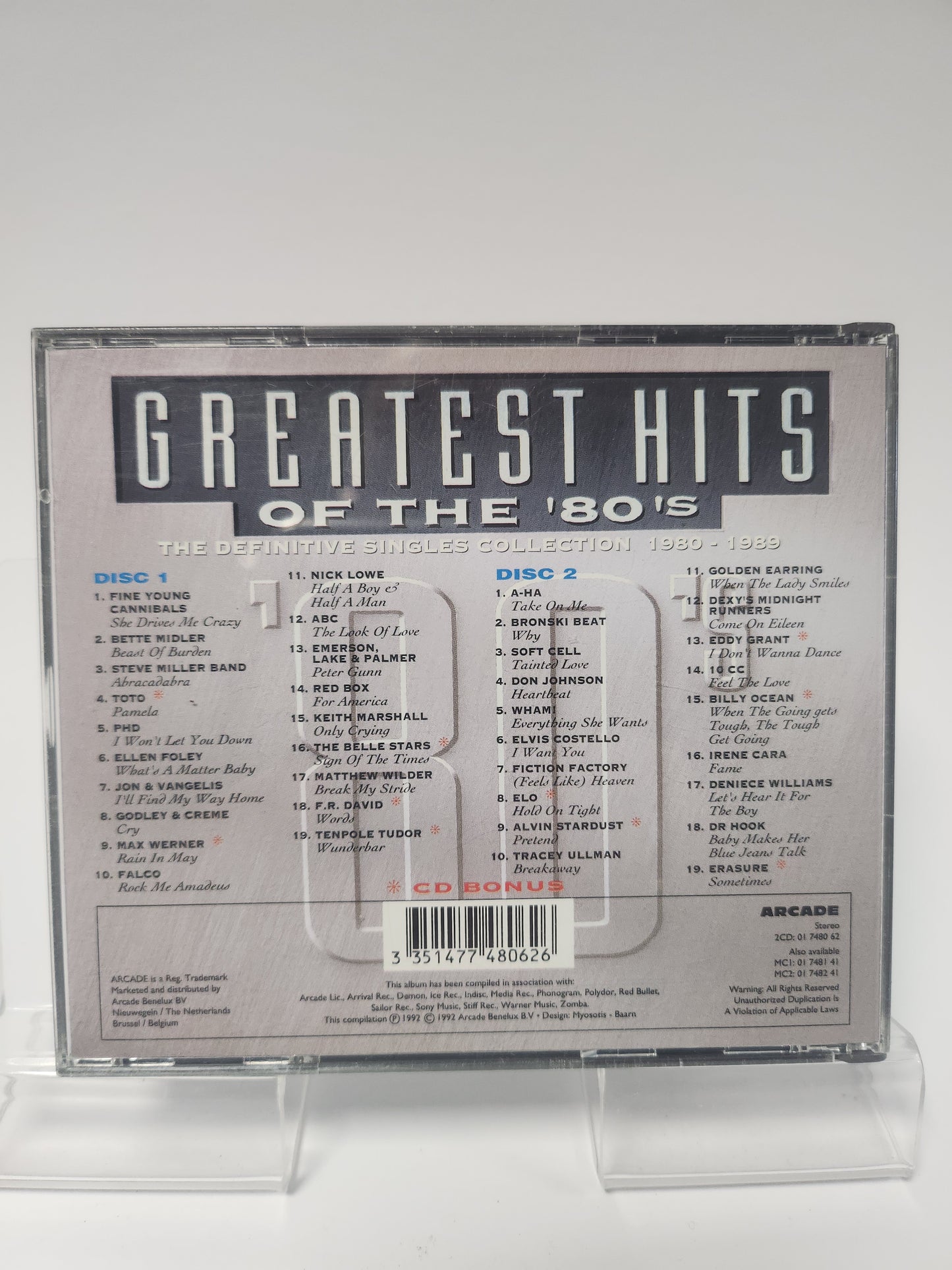 Greatest Hits of the '80's: the Definitive Singles Collection 1980-1989 CD