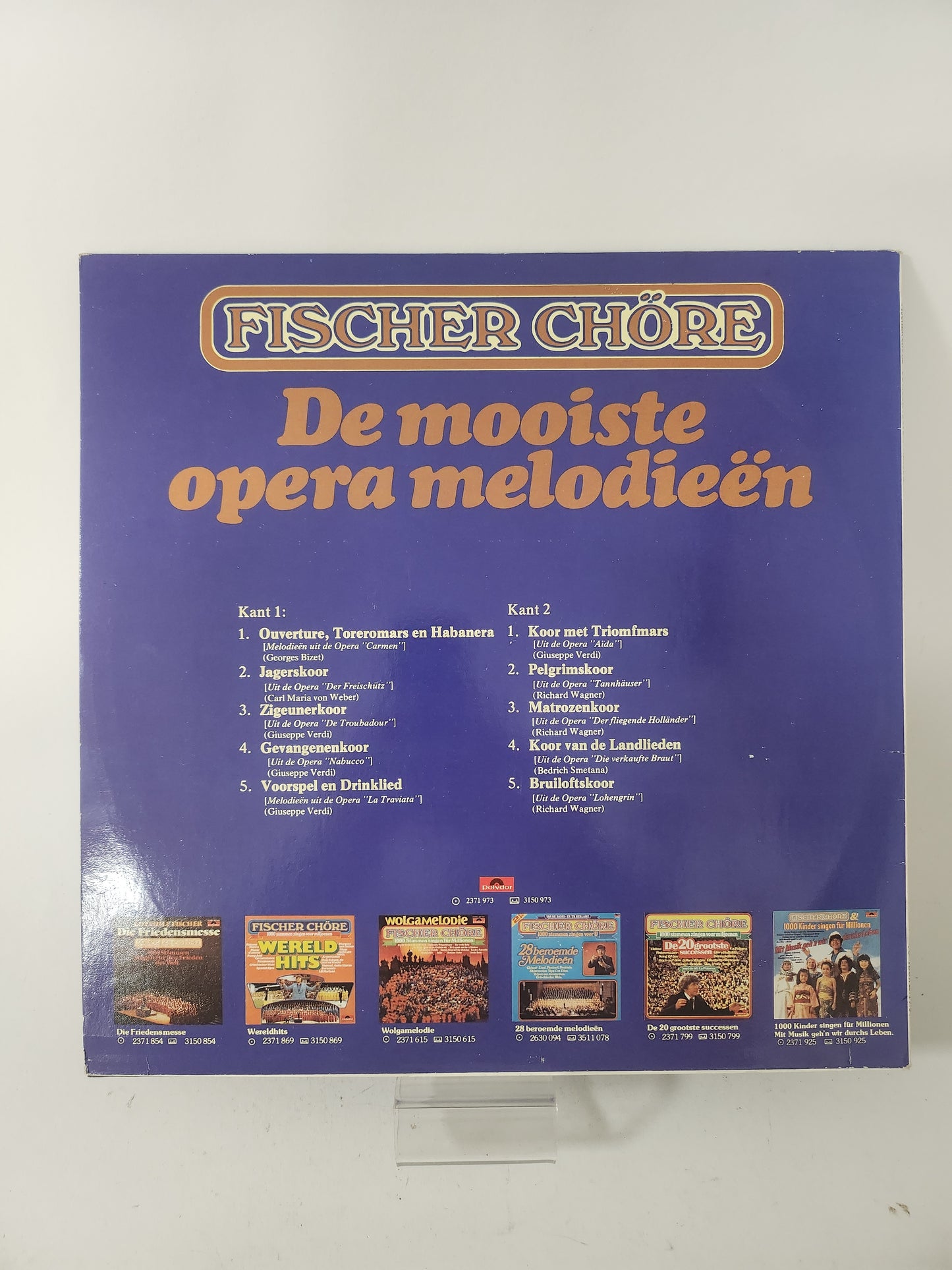 Fischer Chöre: De Mooiste Opera Melodieën LP Vinyl