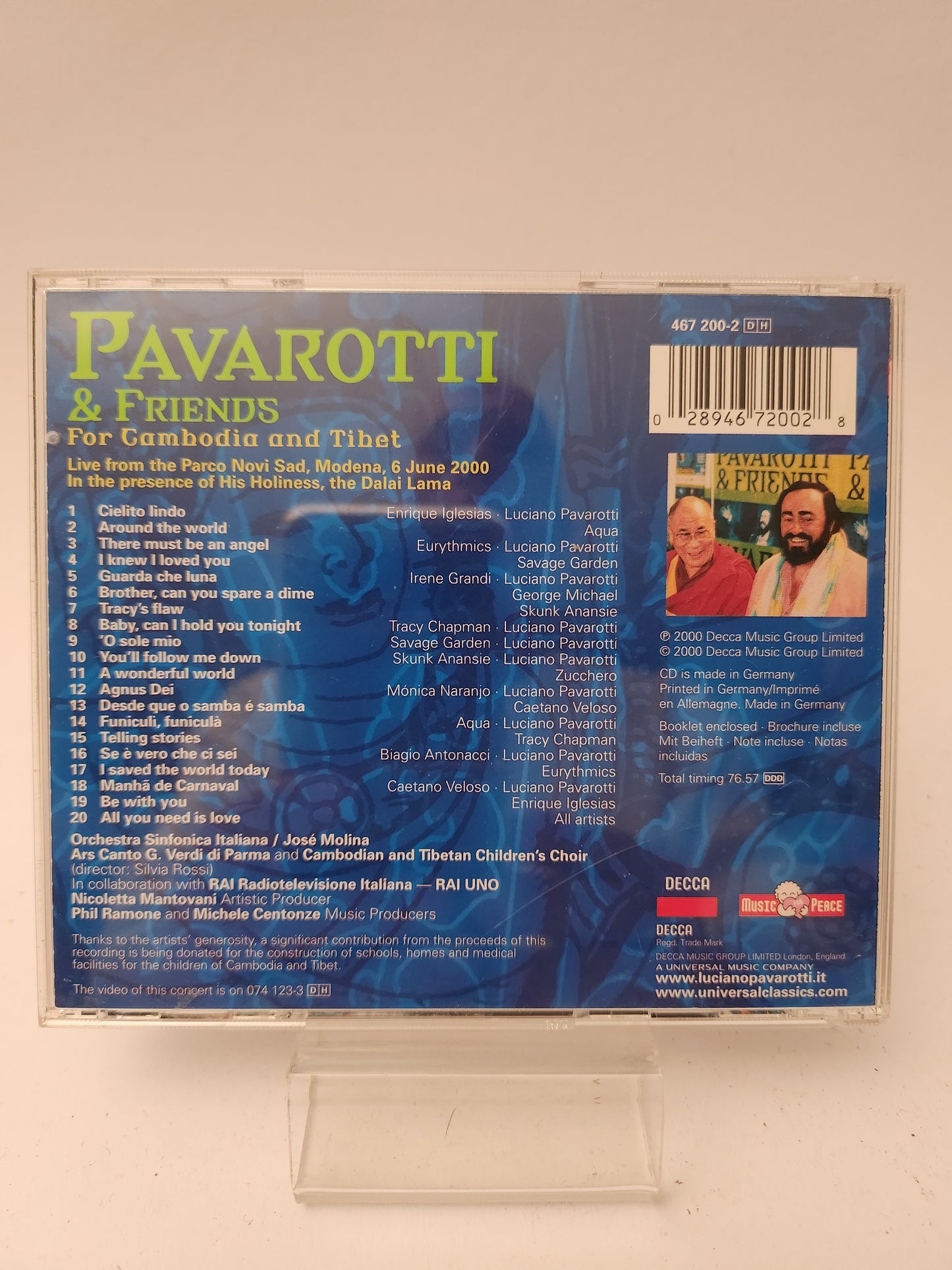Pavarotti & Friends for Cambodia and Tibet CD