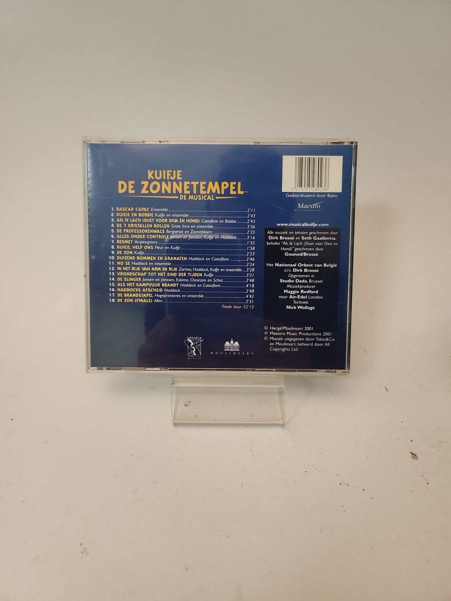 Kuifje: De Zonnetempel (De Musical) CD