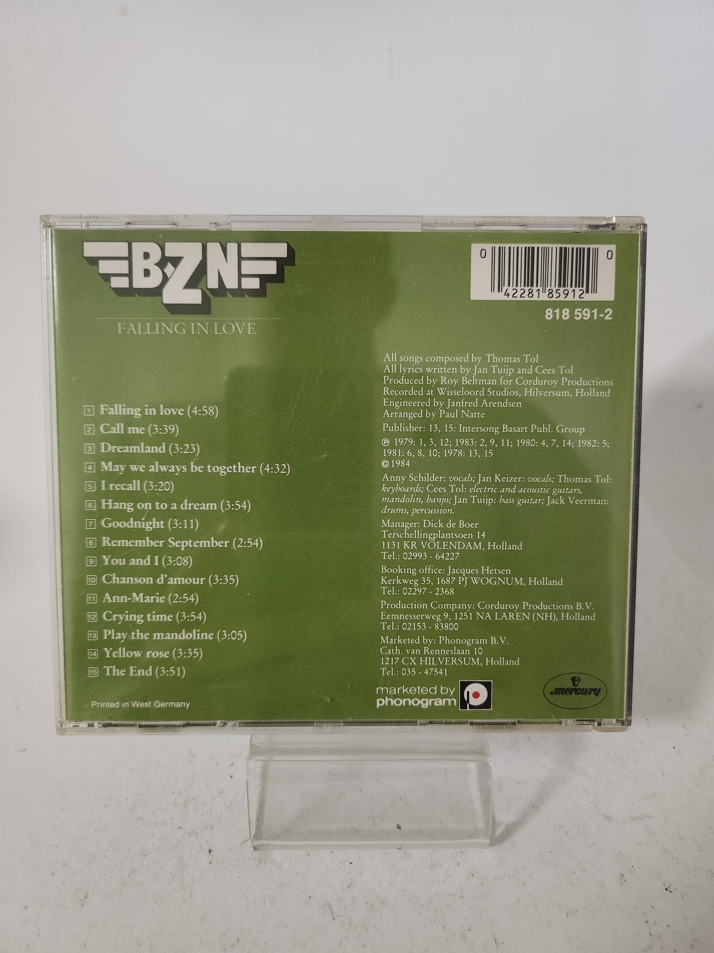 BZN: Falling in Love CD