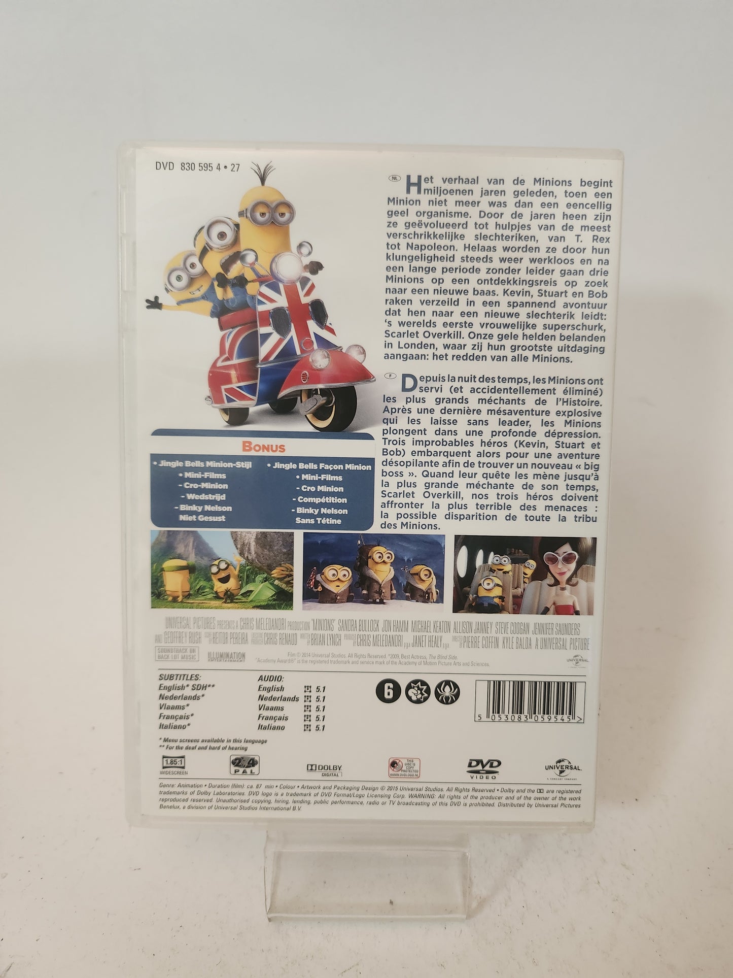 Minions 3x Mini Movie Dvd Kids