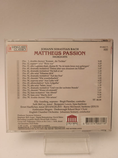 Bach: Mattheus Passion CD