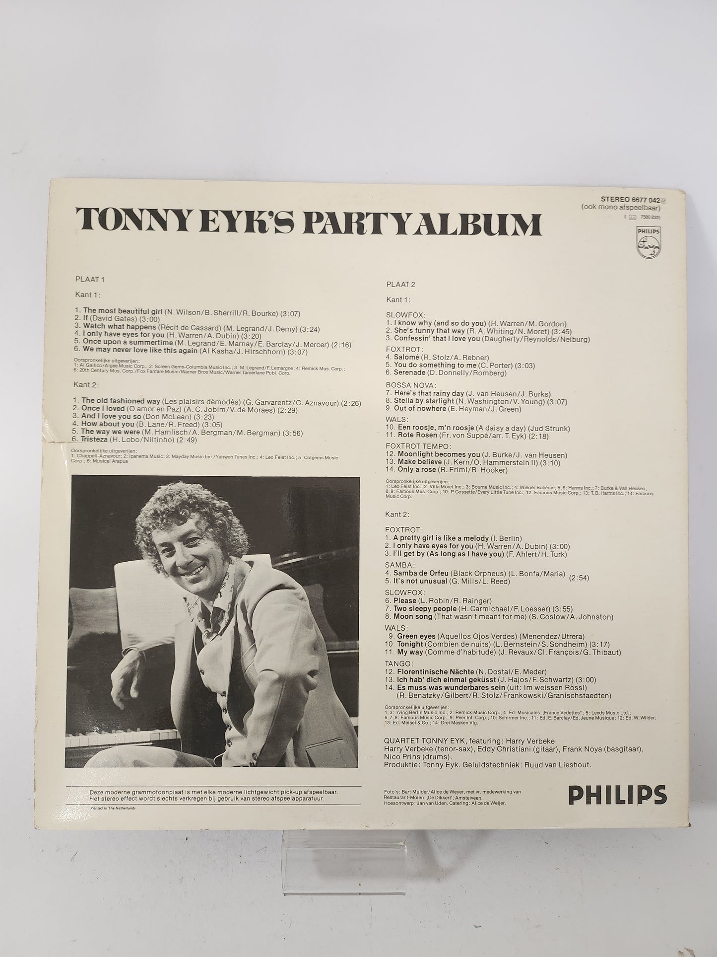 Tonny Eyk's Party Album LP Vinyl