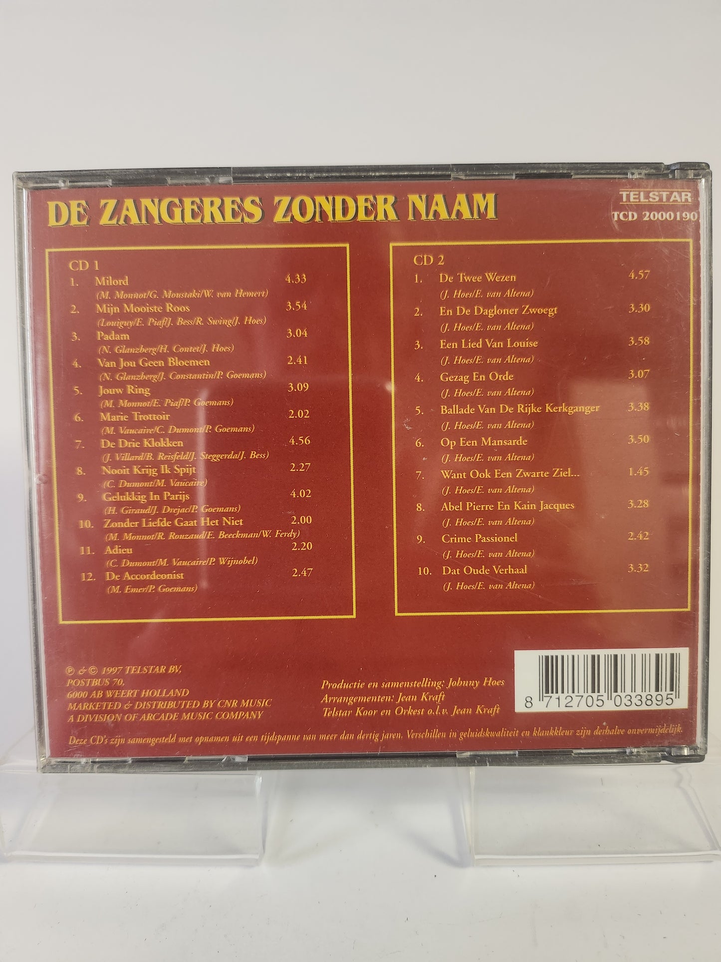 Zangeres zonder Naam "Koningin van het Levenslied" CD