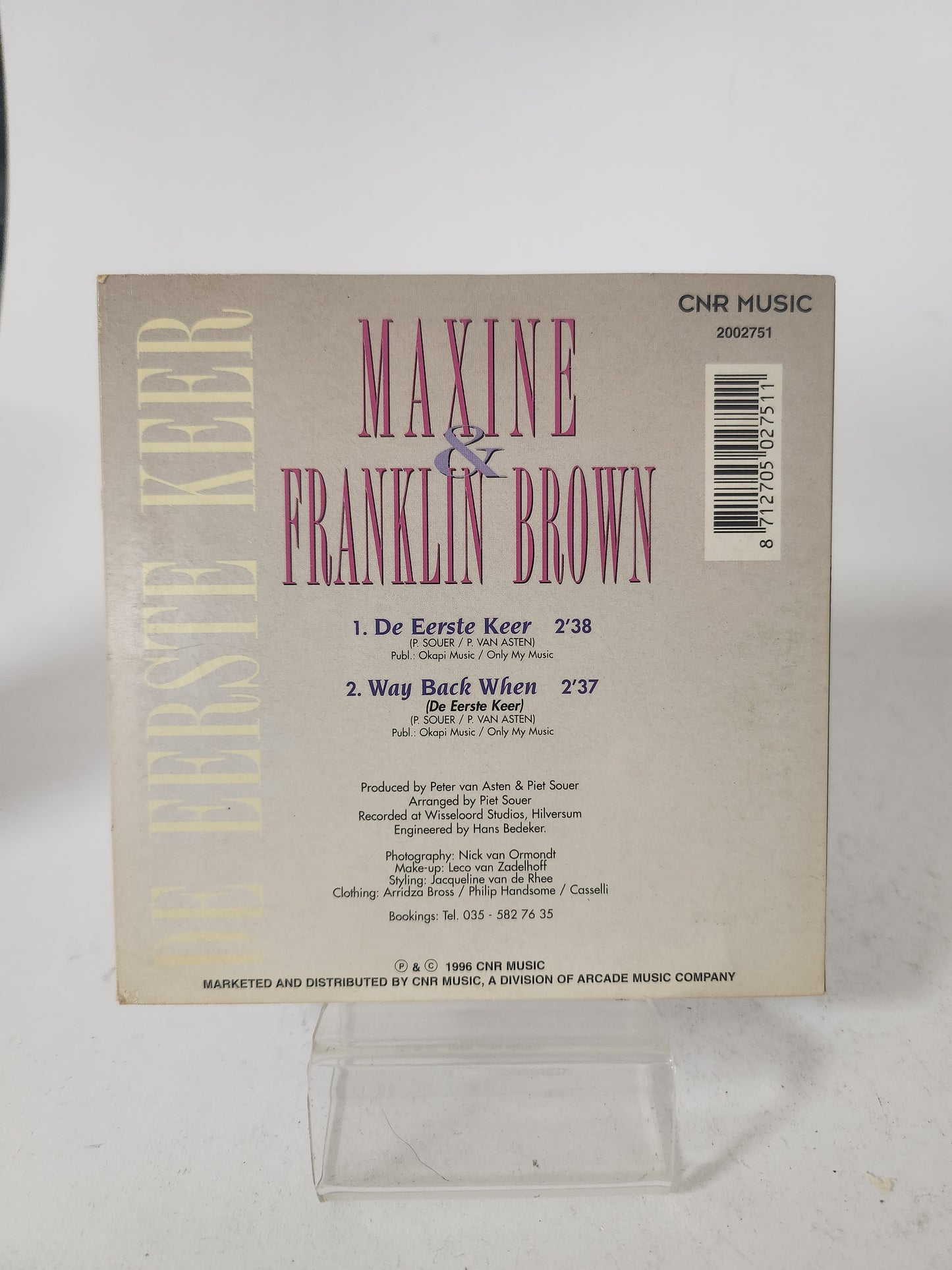 Maxine & Franklin Brown: de Eerste Keer CD Single