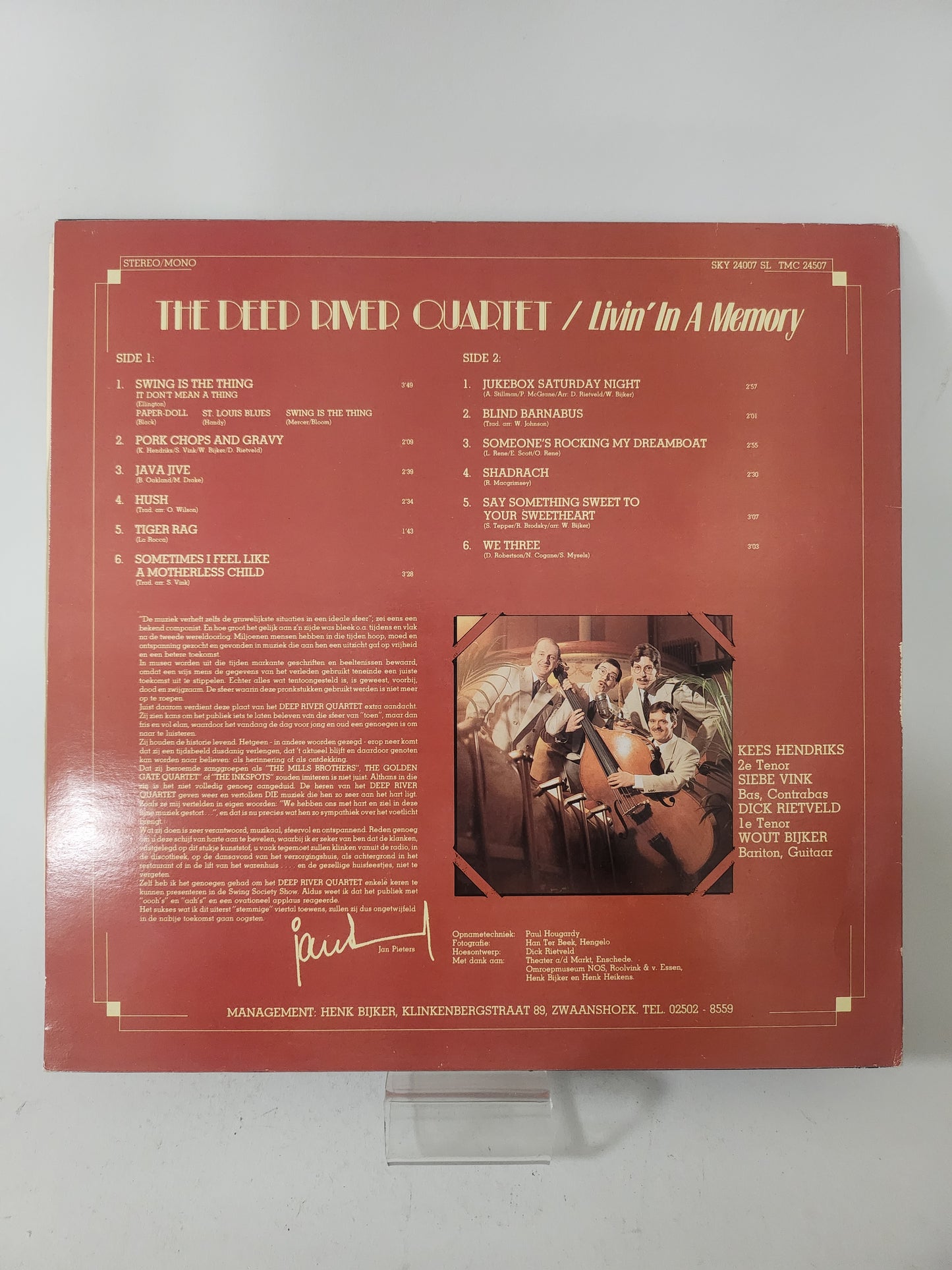 Livin' in a Memory: the Deep River Quartet LP Vinyl