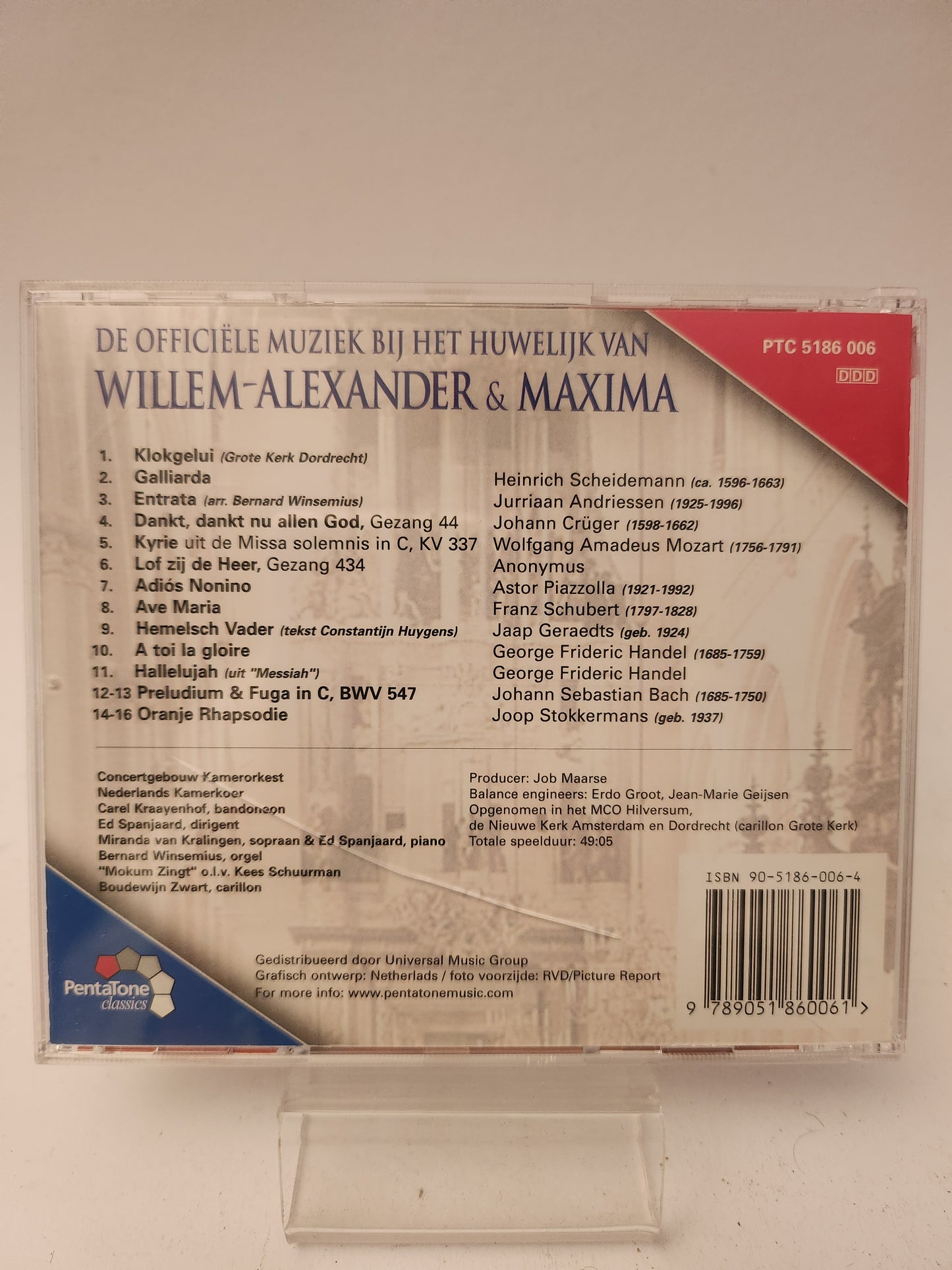 Willem-Alexander & Maxime: Officiële Muziek bij het Huwelijk CD