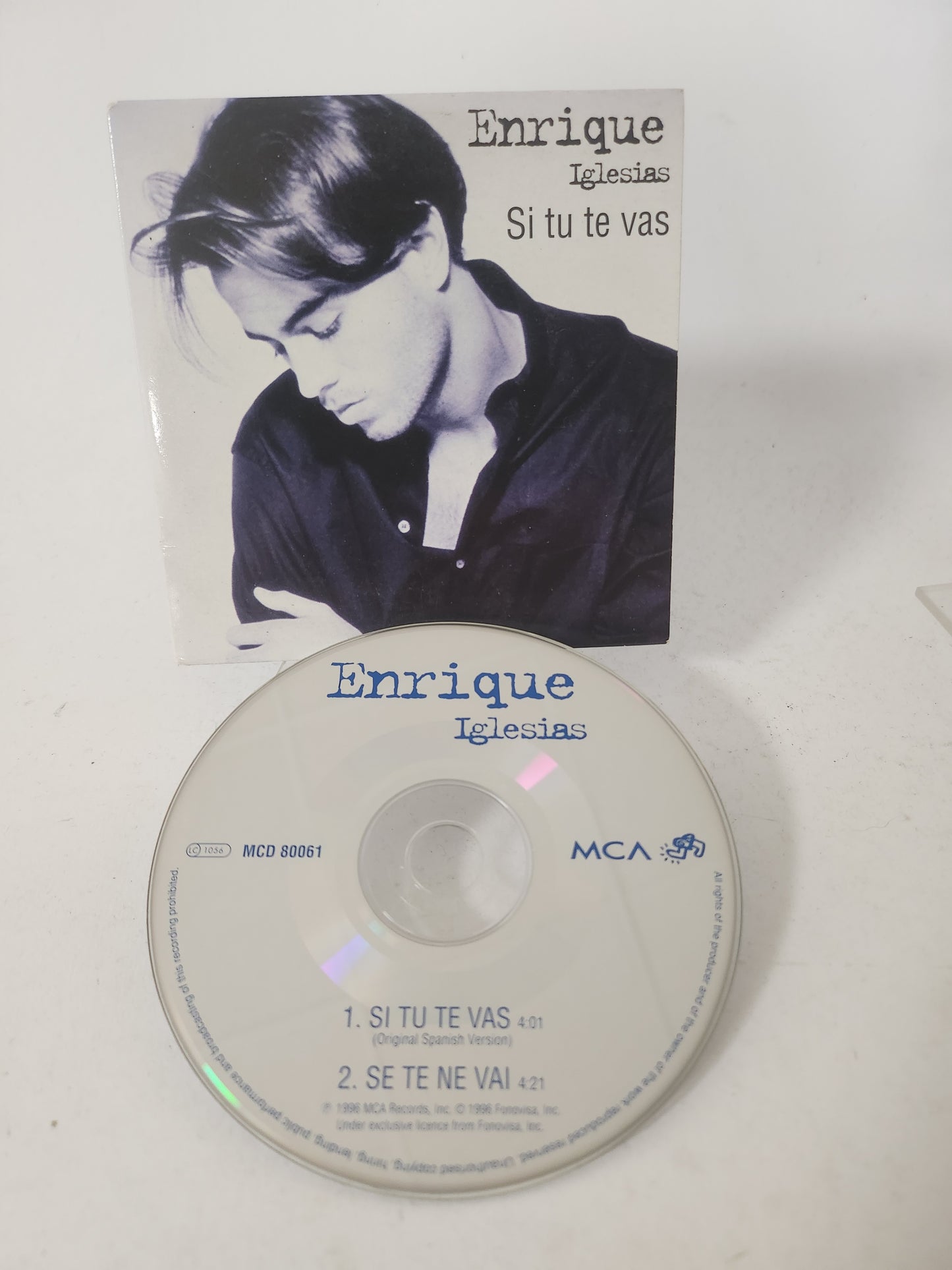 Enrique Iglesais: Si Tu Te Vas CD Single