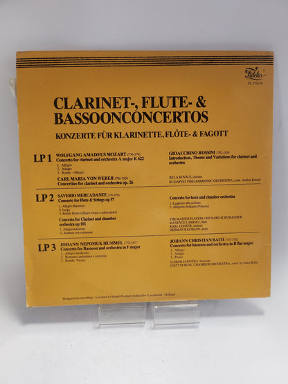 Clarinet-, Flute-, Bassoonconcertos 3LP Vinyl
