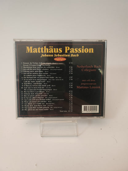 Matthäus Passion: Johan Sebastian Bach CD