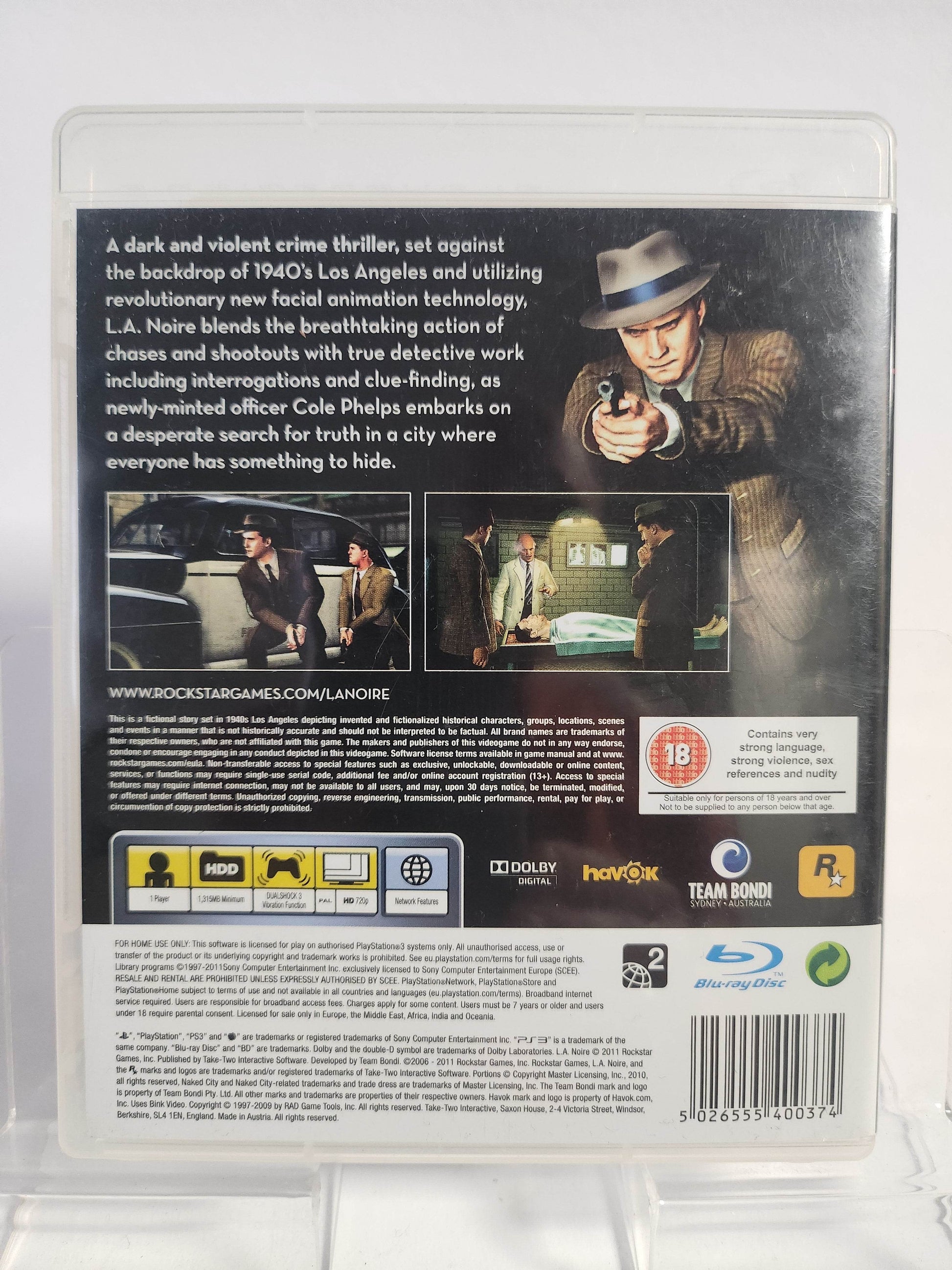 LA Noire Playstation 3 - Feniks Gameshop