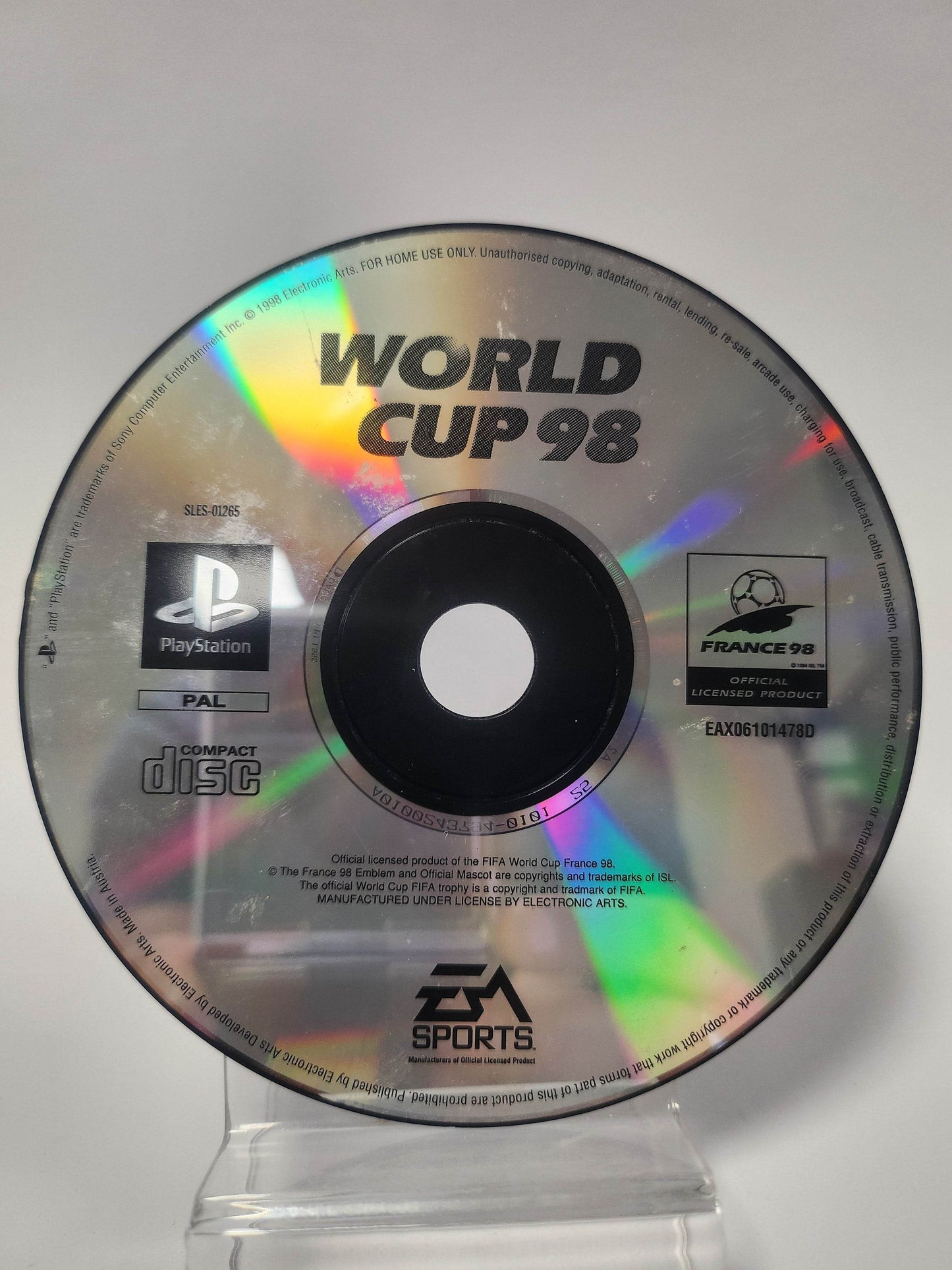 Wolrd Cup 98 (Disc Only) PlayStation 1 - Feniks Gameshop