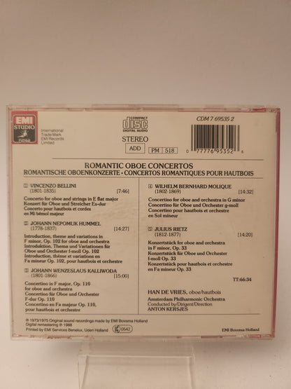 Han de Vries: Romantic Oboe Concertos CD