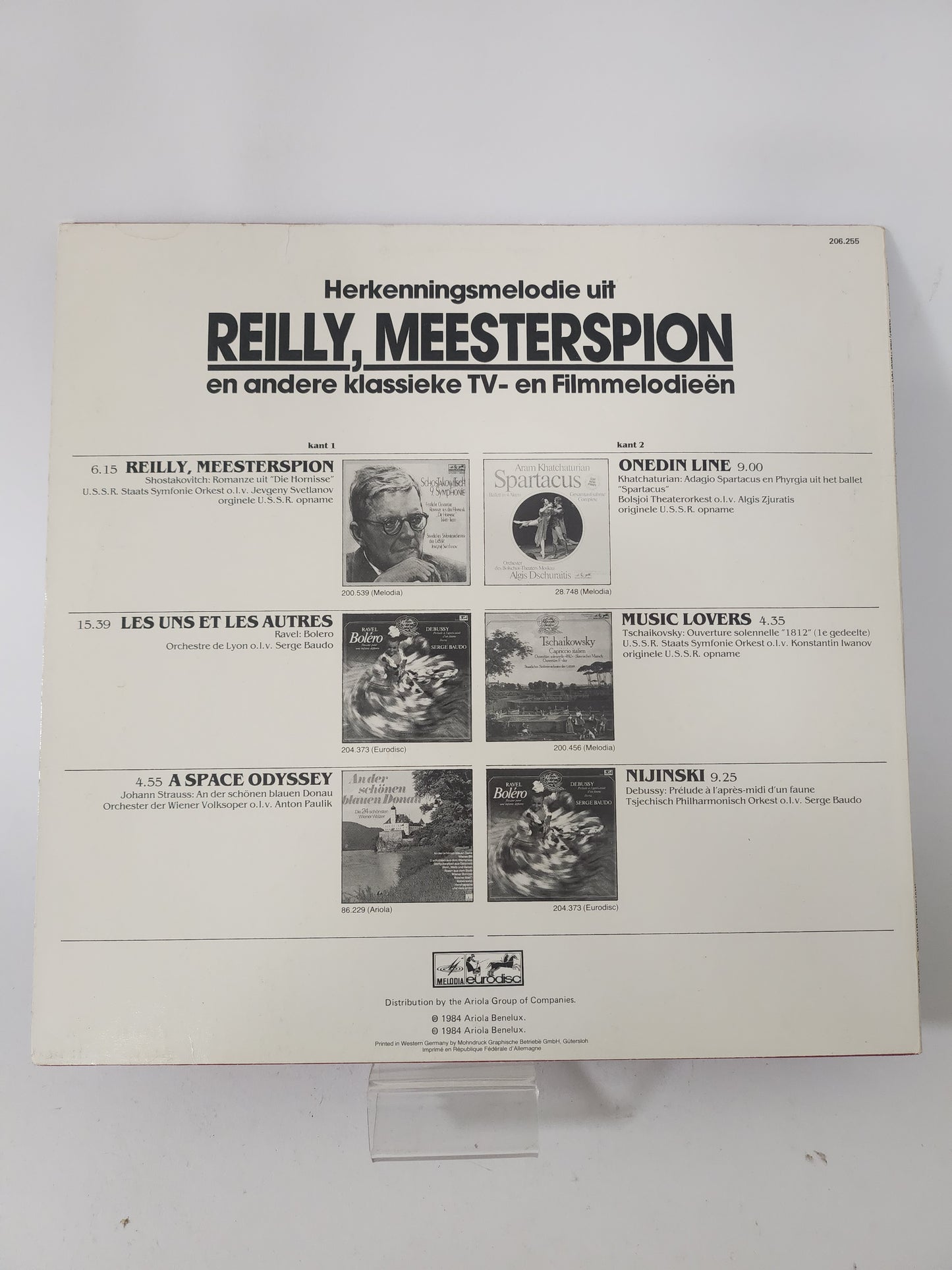 Herkenningsmelodie uit Reilly, Meesterspion en andere TV- en Filmmelodiën LP Vinyl