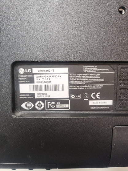 LG 22MP56HQ-S Monitor 21,5 Inch PC Beeldscherm