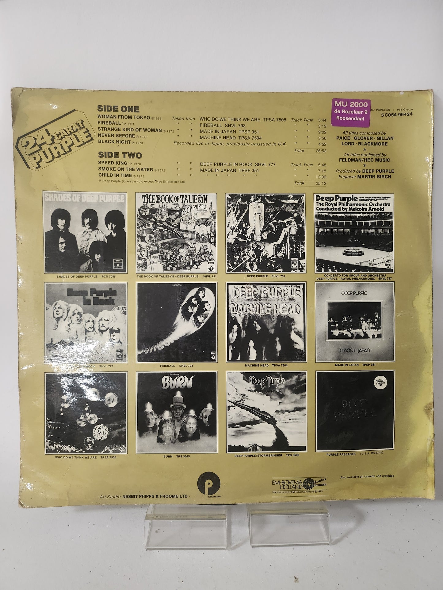 24 Carat Purple: Deep Purple LP Vinyl