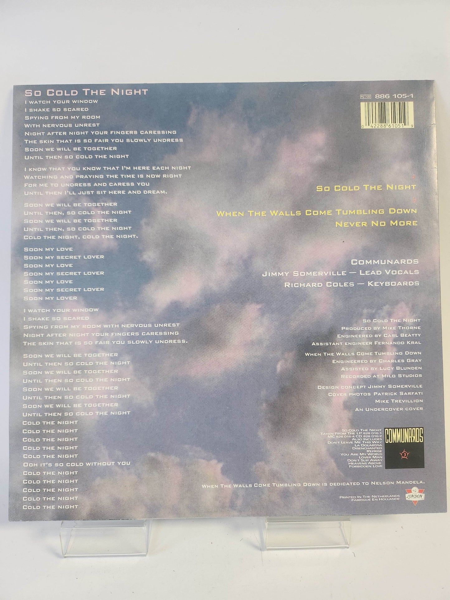 Communards: So Cold the Night LP Vinyl - Feniks Gameshop