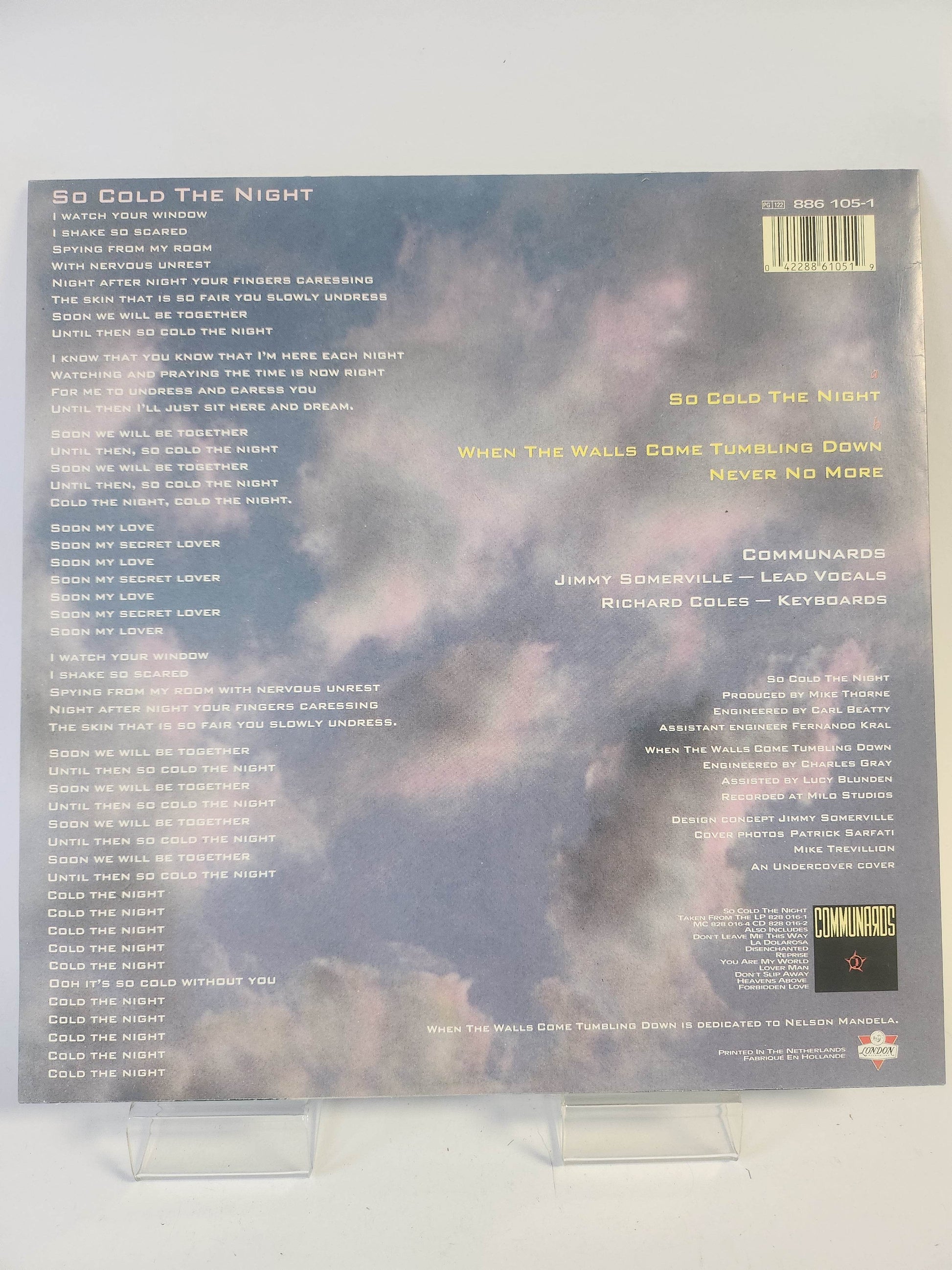 Communards: So Cold the Night LP Vinyl - Feniks Gameshop