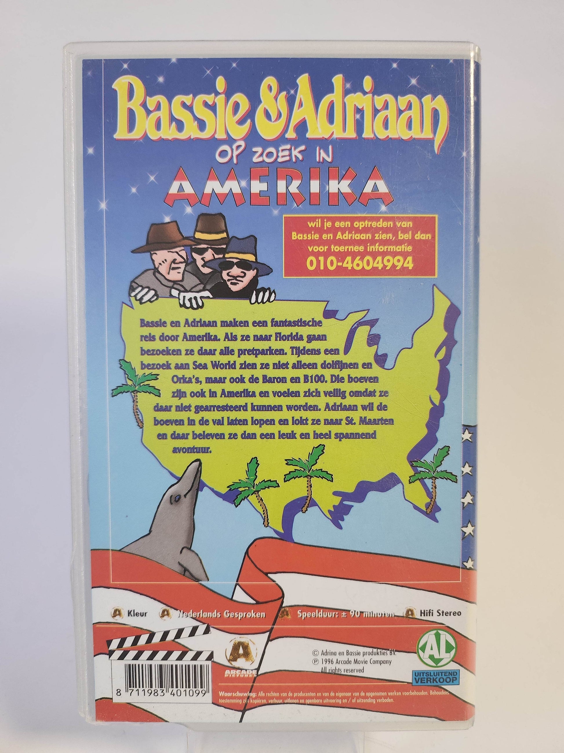 Bassie & Adriaan op Zoek in Amerika VHS - Feniks Gameshop