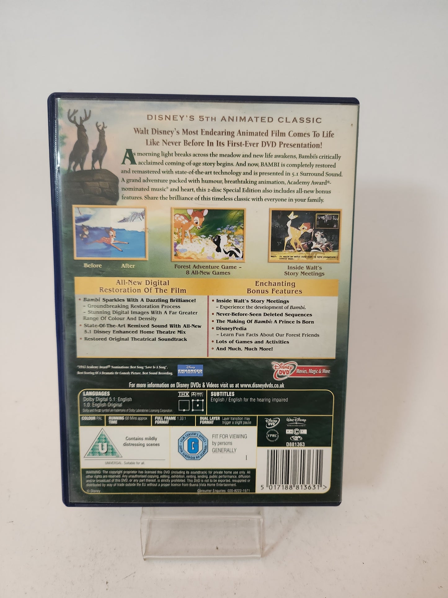 Bambi 2 Disc Special Edition Dvd Kids