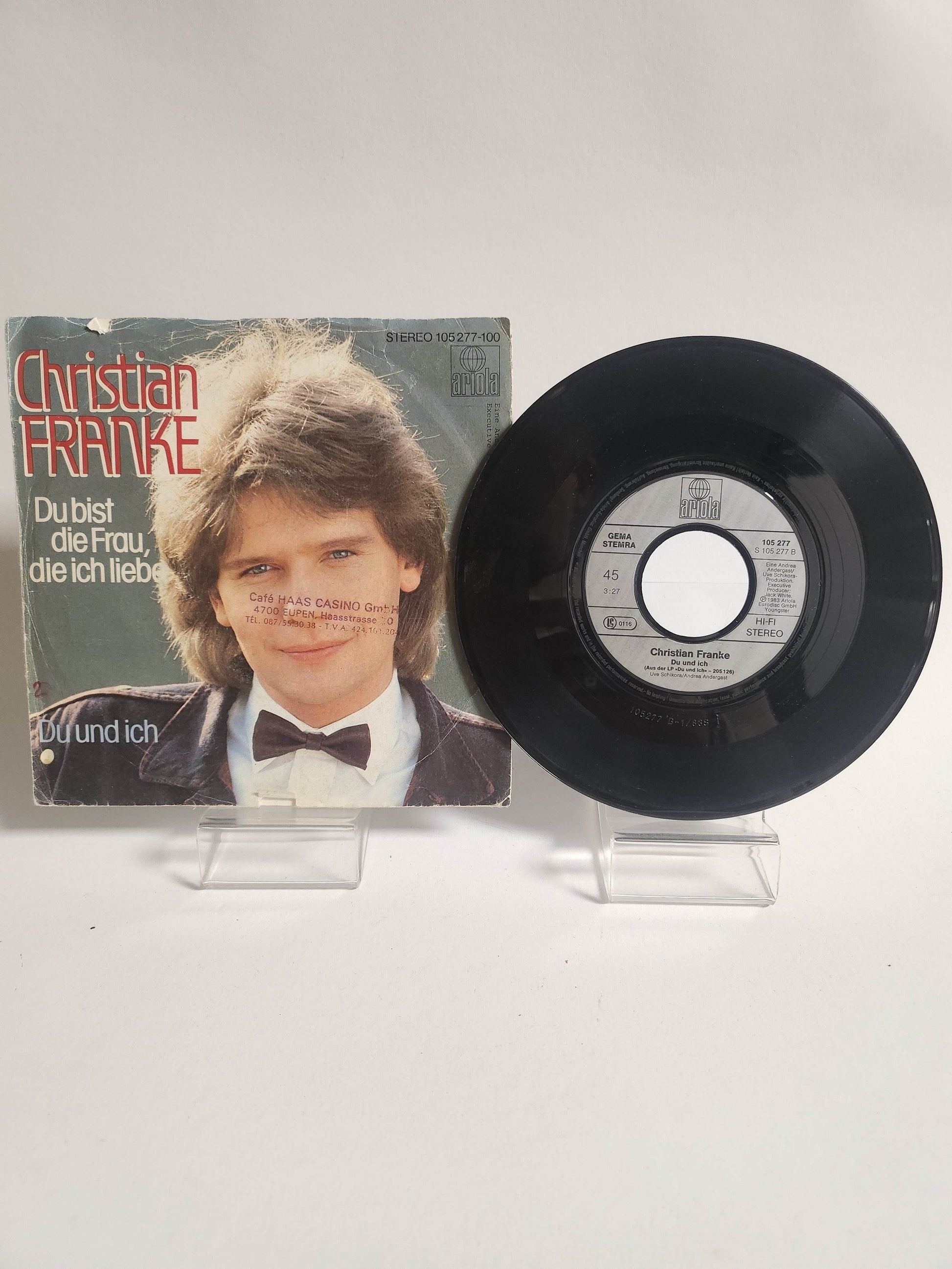 Christian Franke: Du und Ich Single Vinyl - Feniks Gameshop