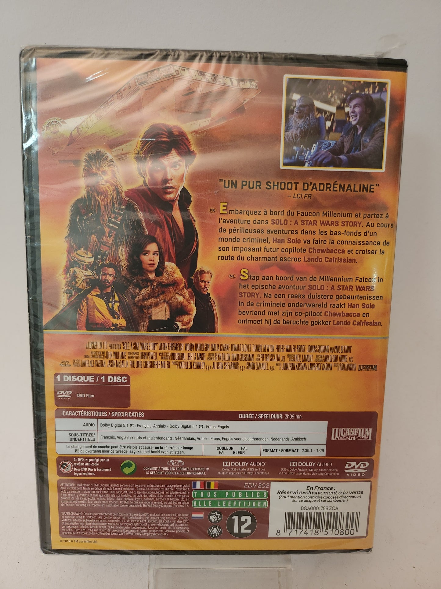 Star Wars: Solo geseald Dvd