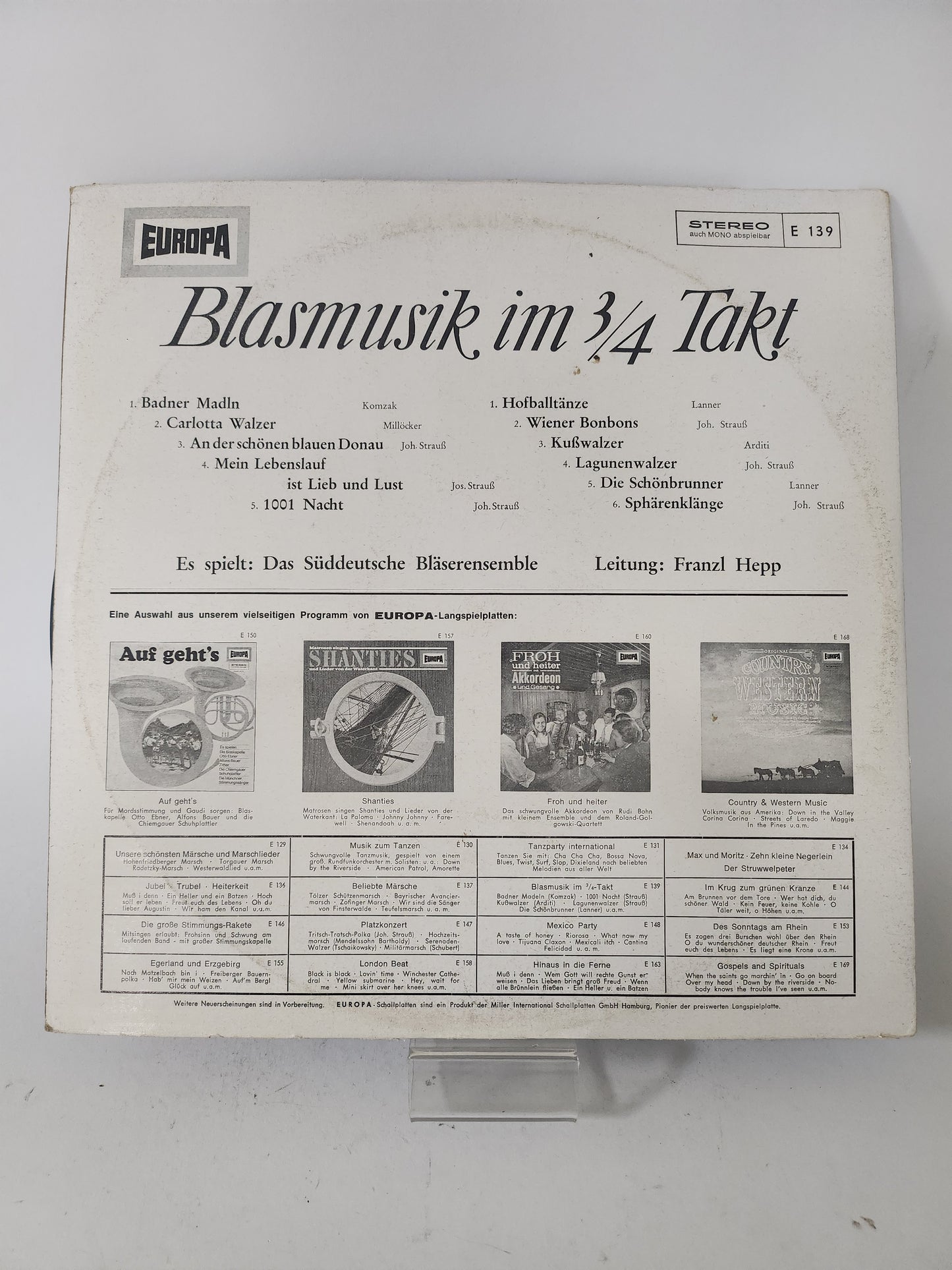 Blasmusik im 3/4 Takt LP Vinyl