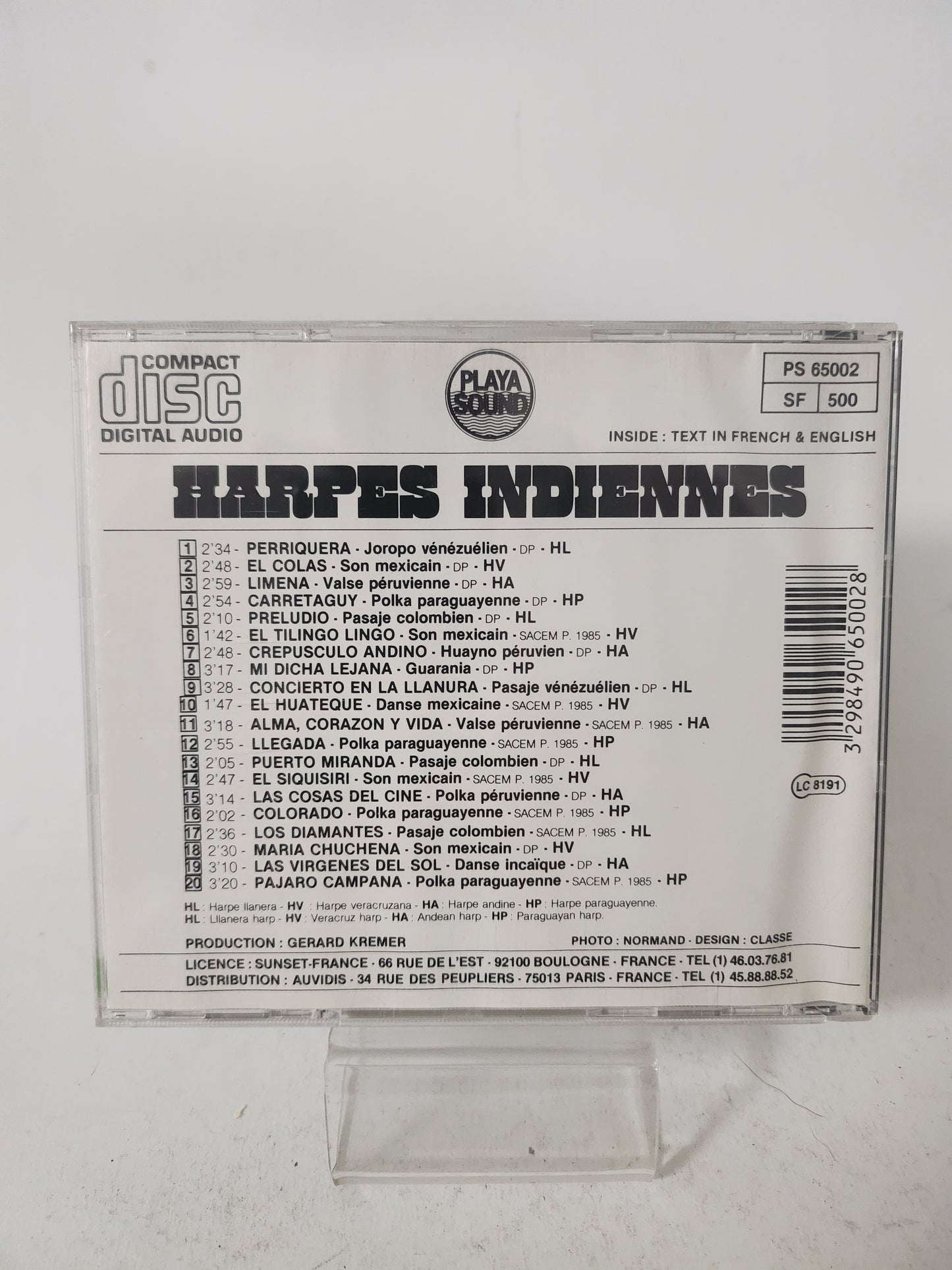 Harpes Indiennes CD