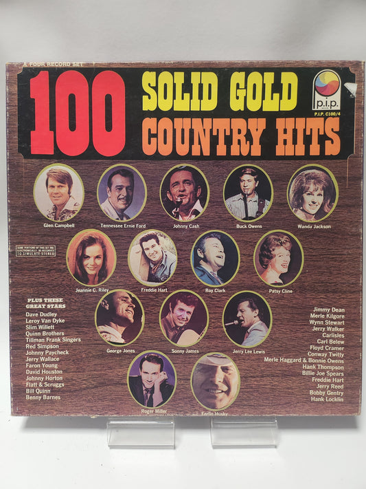 100 Solid Gold Country Hits 4 LP Vinyl
