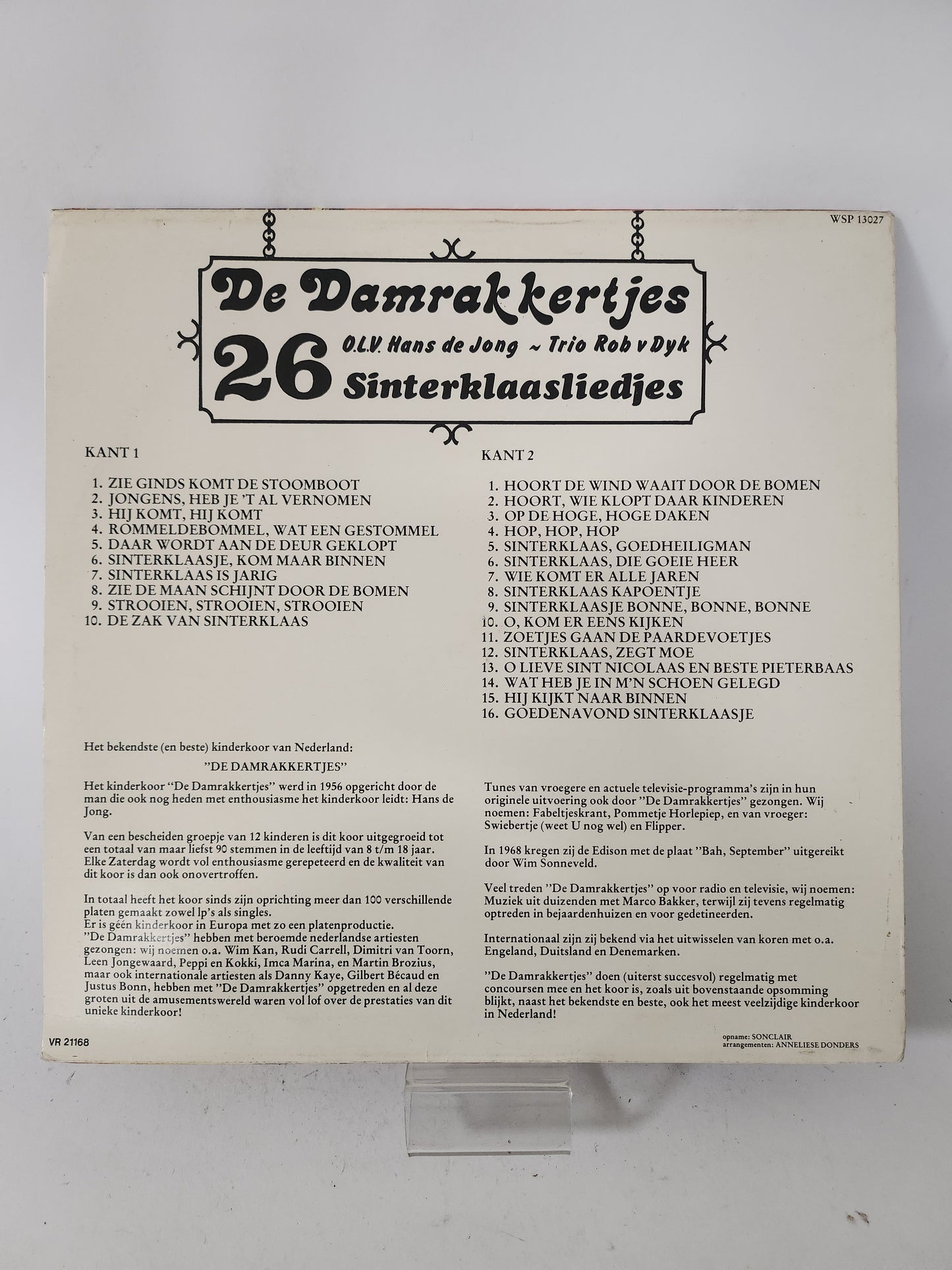 26 Sinterklaasliedjes: de Damrakkertjes LP Vinyl