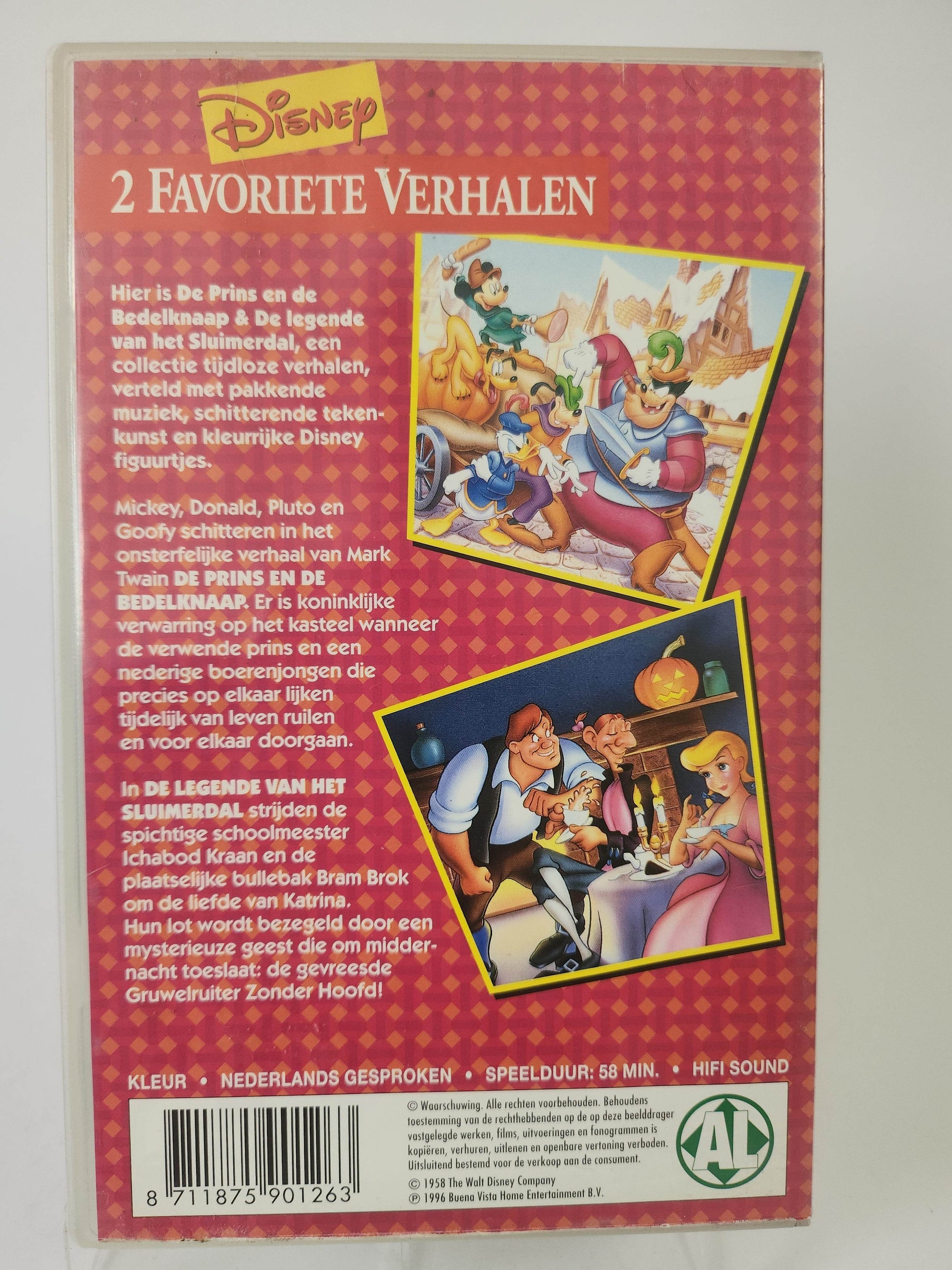 Disney de Prins en de Bedelknaap & de Legende van het Sluimerdal VHS Kids - Feniks Gameshop