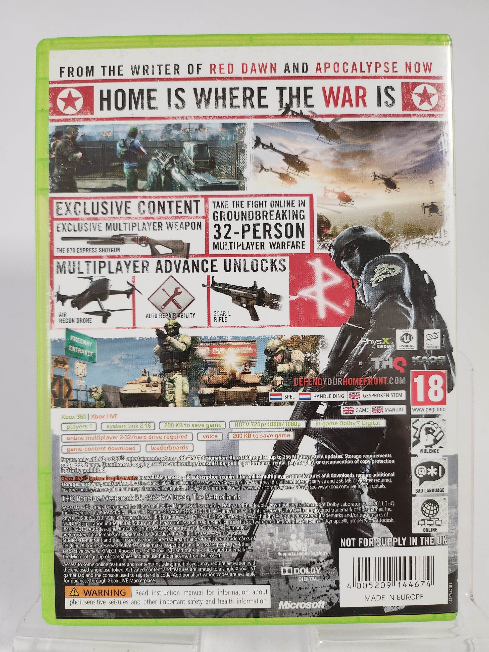 Homefront Exclusive Résistance Multiplayer Pack Xbox 360 - Feniks Gameshop